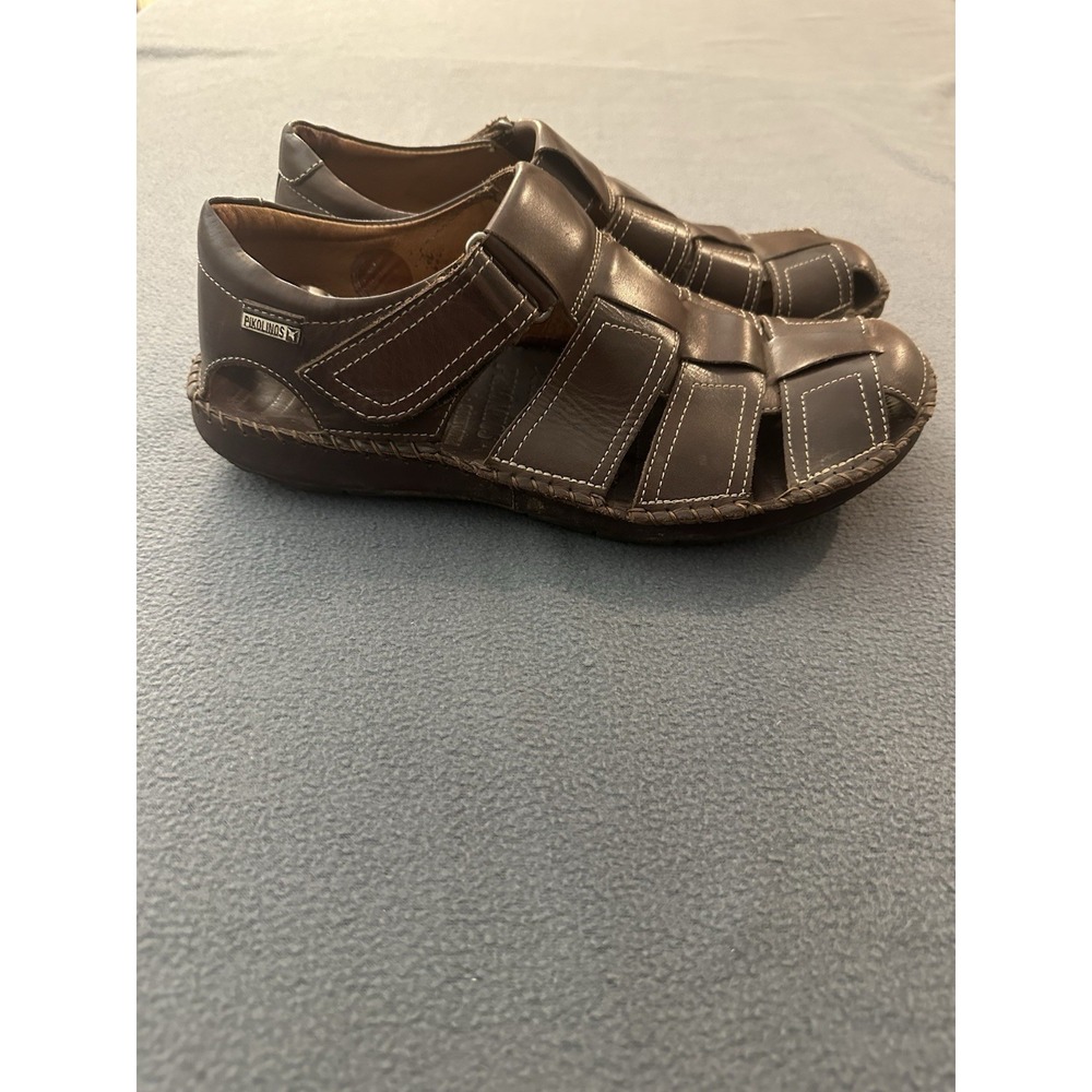 Pikolinos Men's Brown Leather Fisherman Tarifa Sandal in Olmo